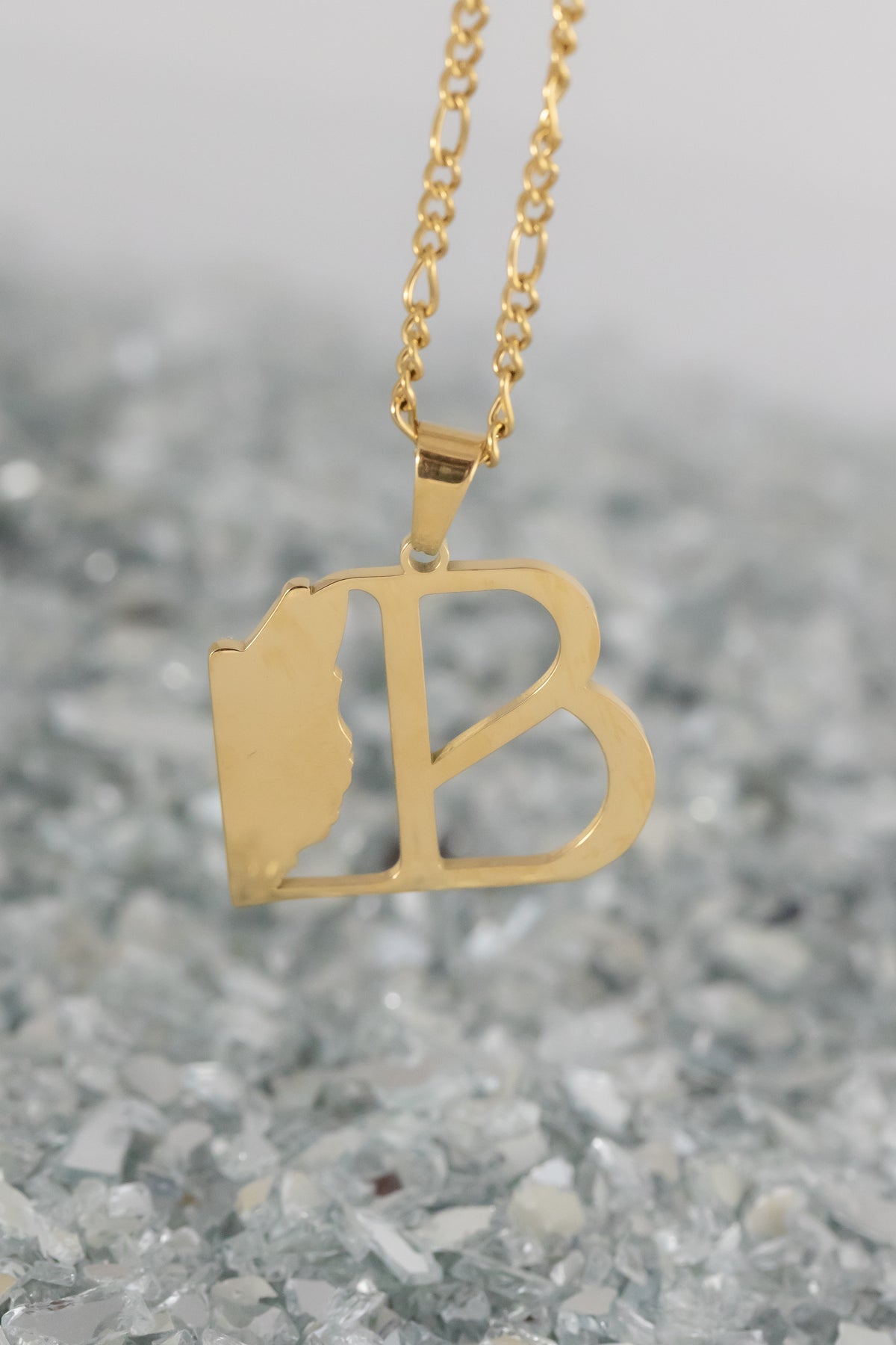 Belize Map Letter Pendant