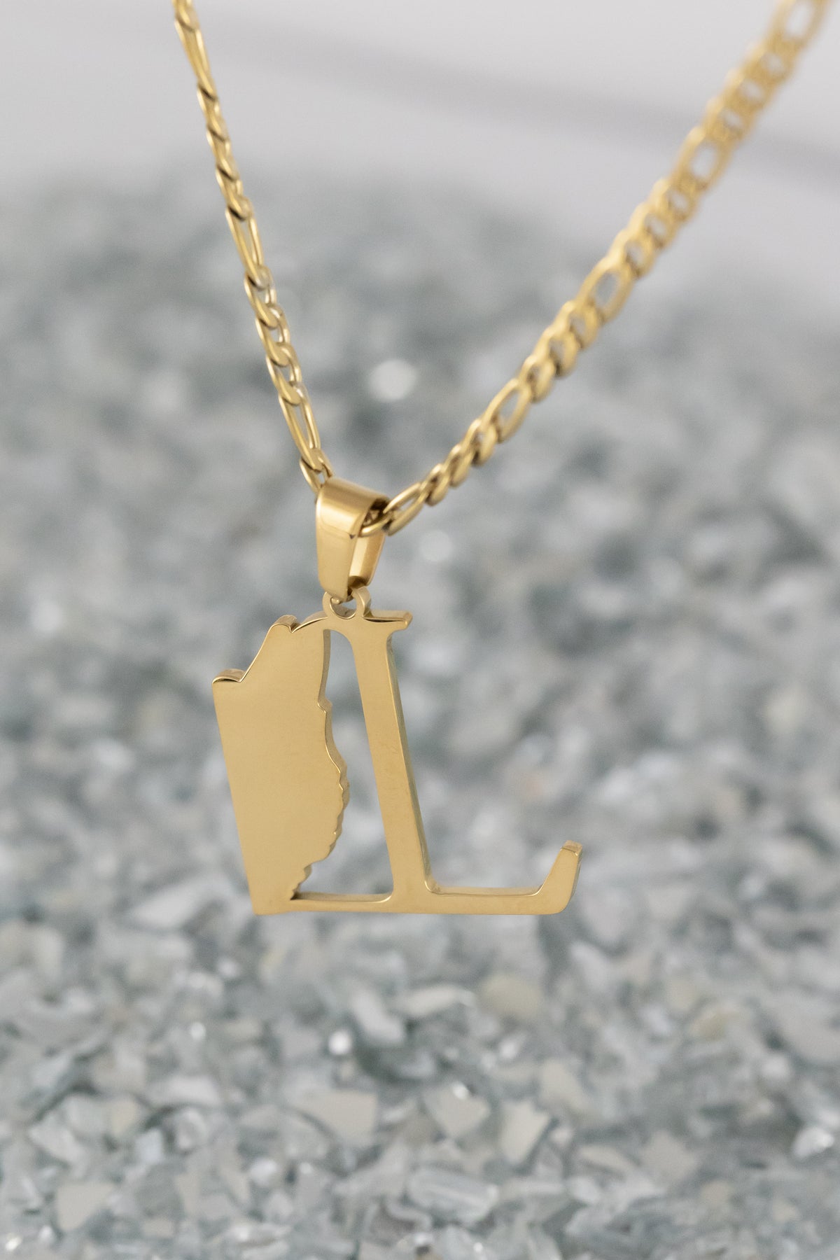 Belize Map Letter Pendant